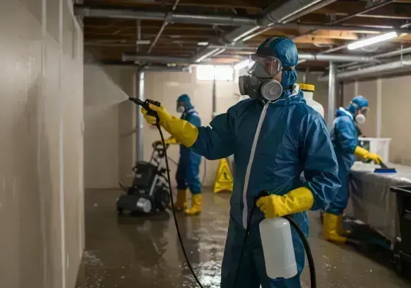 Basement Sanitization and Antimicrobial Treatment process in Lakewood, CO